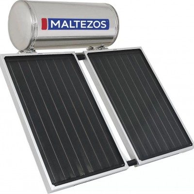 Ηλιακός Maltezos INOX 200Lt Τριπλής ενέργειας 2 Χ SAC 0.90x150 (2.70m2)